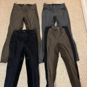 Lot of 4 Kerrits Equestrian Full Seat Ridding Breeches Tights Size M +Bonus